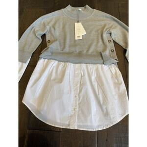 Veronica Beard Gray Pullover Sweater XS